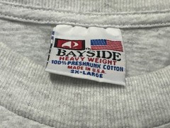 Bayside Heavy Weight Pocket T Shirt Medium Made in USA Preshrunk Cotton