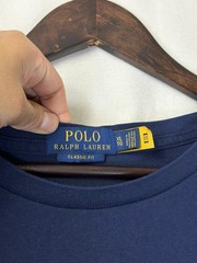 Polo Ralph Lauren Shirt Men XL Blue Polo Bear Windsurfing Nautical Crew Surf
