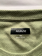 ALFANI MENS OLIVE DRAB LONG SLEEVE THERMAL SHIRT SIZE XXL
