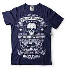 Gift for Grandpa T-shirt Grandfather papa Pop pop Tee Shirt Granddaughter Tee