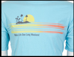 $45 TOMMY BAHAMA Sky Blue LONG WEEKEND Relaxed Fit Short Sleeve T-shirt NWT