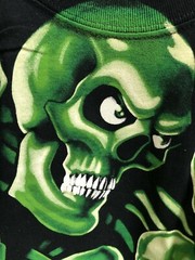 Liquid blue astroworld skull pile glow in dark t shirt Juicy J Travis Scott