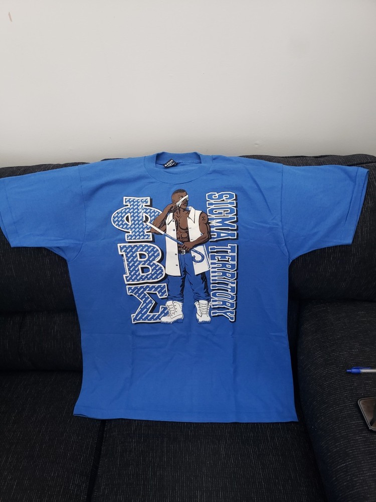 80’s 90’s Vintage Phi Beta Sigma Territory Blue Graphic Men’s T-Shirt XL