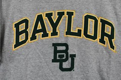 Russell Mens Gray University Baylor Short Sleeve Round Neck T Shirt M (38-40)