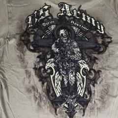 Apprime Courage Above All Mens Medium Graphic T-Shirt US Army Military Warrior