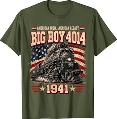 Big Boy 4014 Vintage Steam Locomotive Railroad Train Engine T-Shirt