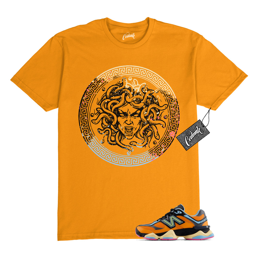 9060 Sun Glow Team Sky Blue Orange Black T Shirt to Match CLP