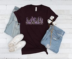 Peaceful Paradise: Lay Among The Wildflowers, Unisex Comfortable Bella + Canvas