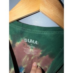 SUNA Key West Florida Rooster Tie Dye T-Shirt Mens Medium Green Blue Souvenir