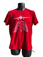 Phonetic Alphabet Aviation Airline Flying Jet Airplane Red T Shirt Size M