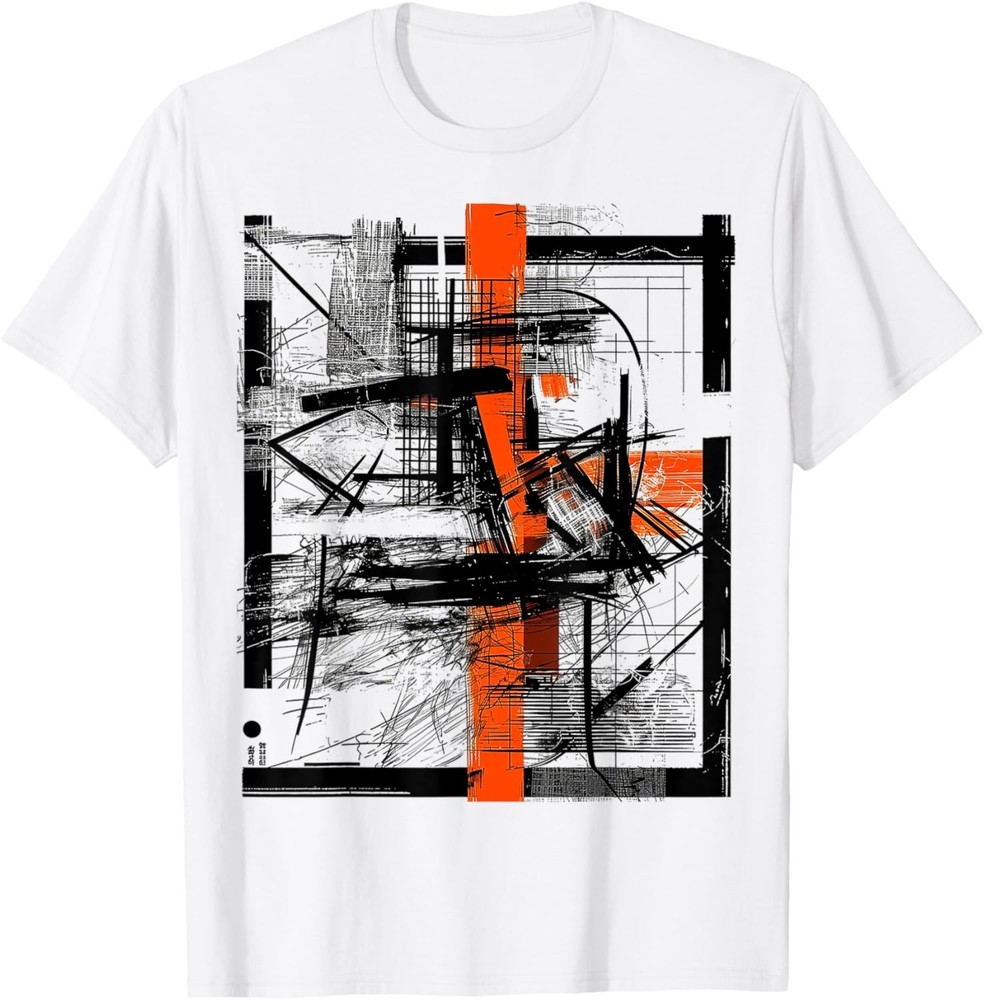 Art Drawing Abstract Geometric Graphic Art T-Shirt