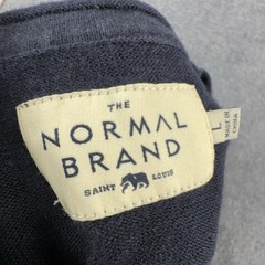The Normal Brand Shirt Mens Large Blue Pocket Crewneck Cotton Tee Casual