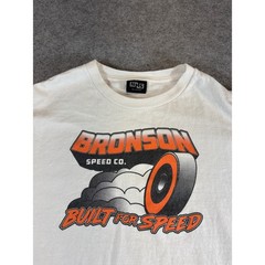 Vintage Y2K Bronson Speed Co. Built for Speed Graphic T Shirt Mens Large White