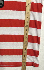 Where’s Waldo? Character Costume Red /White Striped Graphic TShirt Adult Size XL