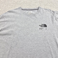 The North Face Shirt Mens Medium Gray Long Sleeve Logo Graphic Outdoor Tee