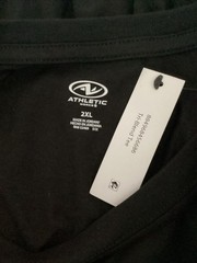 ATHLETIC WORKS Tri-Blend Black Short Sleeve Crew Neck T-Shirt Sz 2XL*