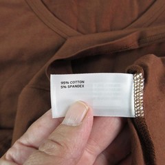Duluth Trading Co Shirt Mens XL Brown V-Neck Long Sleeve Tagless Stretch NWOT