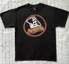Suavecito Pomade T-Shirt Mens L Black Graphic Skeleton Skull SoCal Low Rider