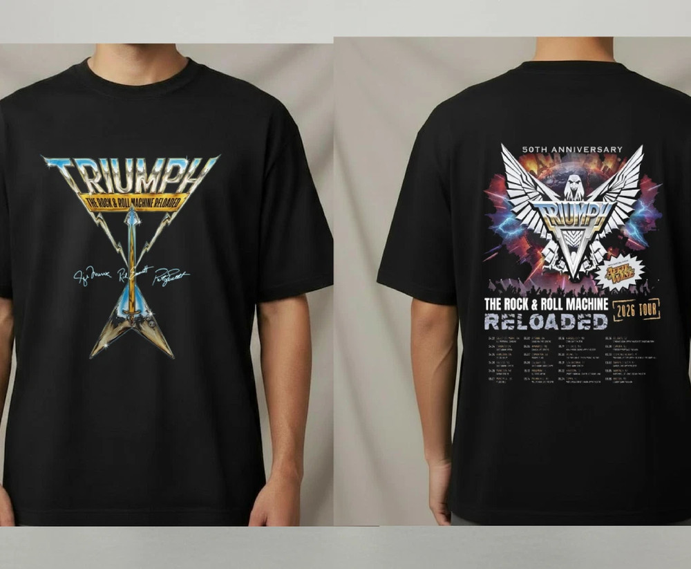 Triumph Band 50th Anniversary 2026 Tour T shirt