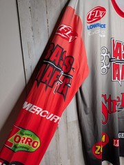 FLW Bass Fishing Jersey 2XL Bass Mafia Mercury Strike King Tournament Sponsors