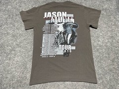 2015 Jason Aldean Gray Small Concert Tour Shirt Country Western Cowboy Rodeo