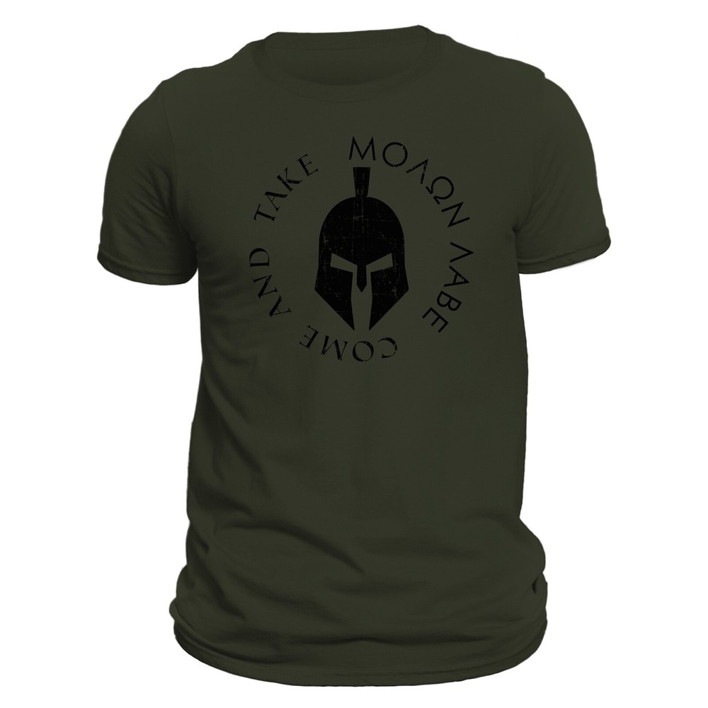 Molon Labe Spartan Warrior Helmet Men’s T-Shirt