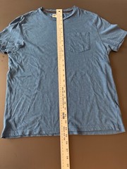 XRAY Comfort Tee Mens V-Neck T-Shirt Blue/Teal Short Sleeve Size Medium