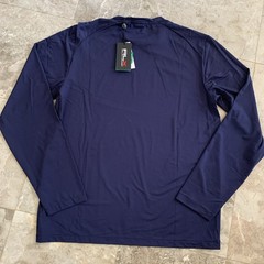 RLX Ralph Lauren Golf Preformance Long Sleeve Navy Training Shirt Men’s M $128