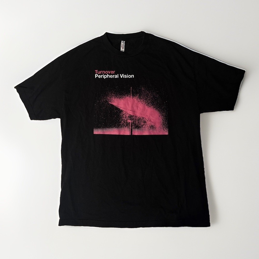 2015 Rare Turnover hi hat Neon Pink Peripheral Vision Merch Tshirt XL