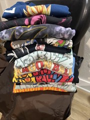 Dragon BallZ Anime Lot of 12 Vintage T-Shirt From S-XXL Good Condition Used