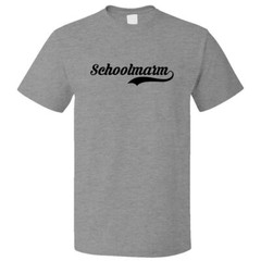 Funny Schoolmarm Retro Old School T shirt Tee