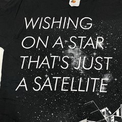 All Time Low T-Shirt Wishing on a Star Satellite Black Tee Size XS