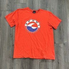 VTG Polo Ralph Lauren Sport Short Sleeve T-Shirt Mens XL Orange Cotton