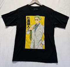 Crunchyroll T Shirt Mens Medium Black Graphic Print Cotton Jujutsu Kaisen Logo