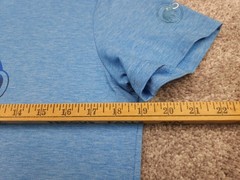 Mammut T Shirt Mens Medium Blue Stretch Lightweight Breathable Outdoor Logo