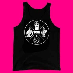 TOM OF FINLAND MENS VEST CENTENARY T SHIRT BLACK TEE SHIRT GAY CULTURE T-SHIRT