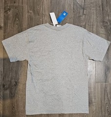 Adidas Trefoil Logo Graphic T-Shirt Mens OG Sketch Grey NEW Hip Hop 3 Stripes
