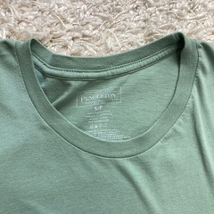 Pendleton Shirt Mens Small Green Vintage Logo Graphic Tee Woolen Mills