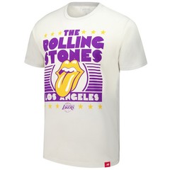 Unisex Sportiqe Gray Rolling Stones x Los Angeles Lakers Bingham Collab T-Shirt