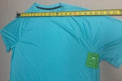 NEW Athletic Works Mens Dri-More T-Shirt Aqua Short Sleeve Size L Gym Workout