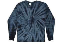 Long Sleeve Tie Dye T-Shirts Multicolor Adults & Kids Size Cotton Colortone