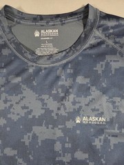 Alaskan Hardgear Digital Camo Navy T Shirt Camouflage Short Sleeve Duluth Large