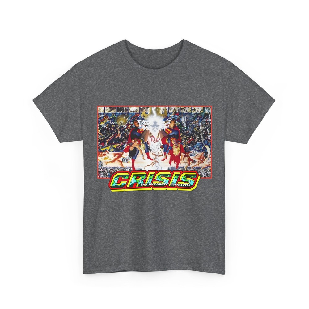 Crisis on Infinite Earths T-Shirt George Perez Alex Ross Art Vintage-Style Tee