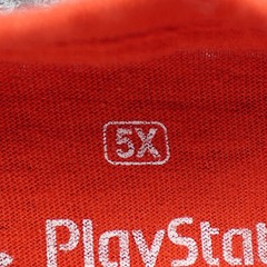 Playstation Shirt Mens 5X Red Weekend Plans PS4 Gamer Graphic Tee Oversize Sony