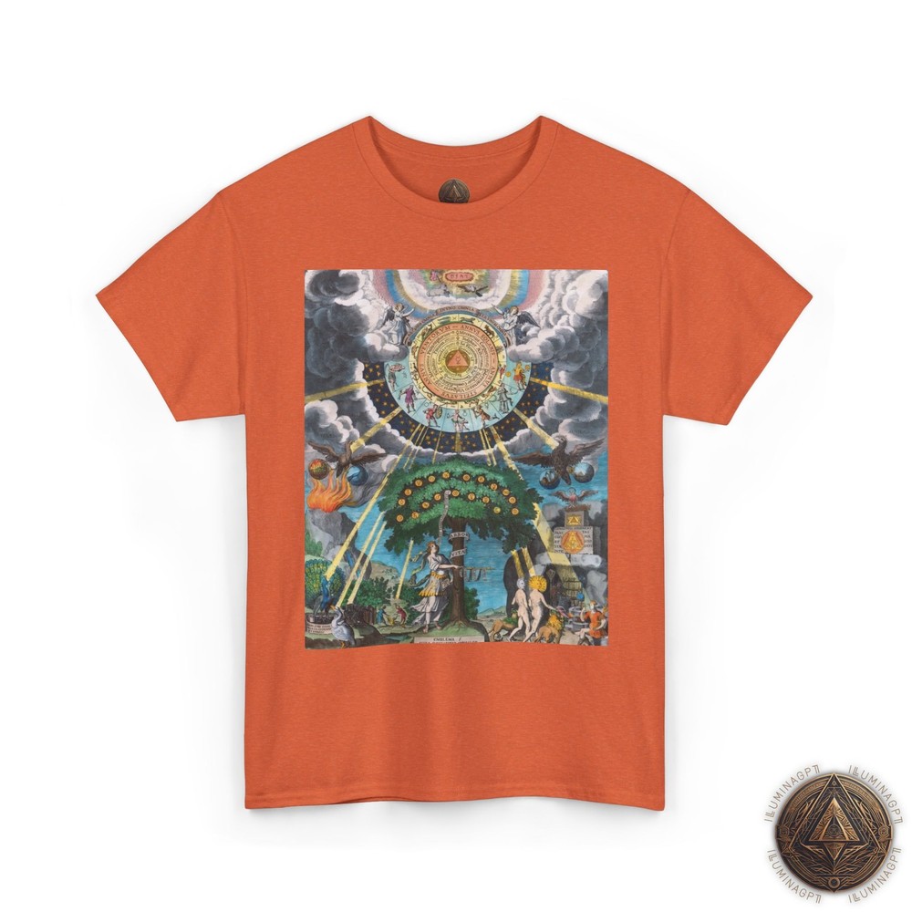 Emblema 1 T-Shirt, Tree of Life Alchemy Mystical Vision Esoteric Art Tee