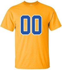 Custom “ANY Number” T-Shirt 2 Color # football hockey lacrosse basketball league
