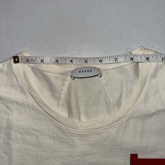 Rhude Vertical Logo Pocket T Shirt FW19 Off White Size XL Made In USA