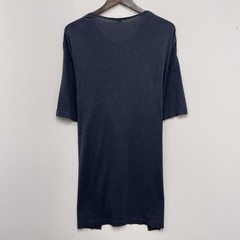 Helmut Lang NY Men’s Size XXL Slate Blue Crewneck Box Logo Cotton/Modal T-Shirt