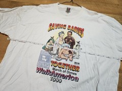 1999 Saving Babies Together 2XL March of Dimes WalkAmerica Dpt Health t-shirt
