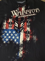 Shane Carwin Warrior International T Shirt Men’s Large Black MMA Freedom Fighter